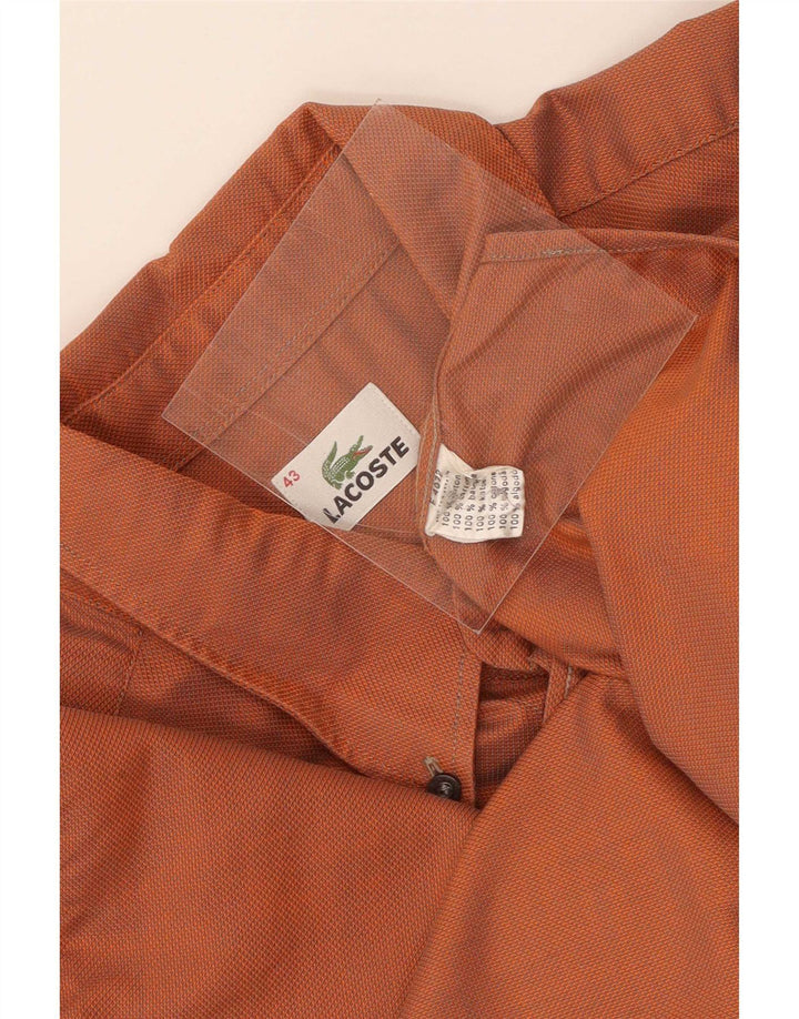 Lacoste Herreskjorte str. 43 Large Orange Bomuld