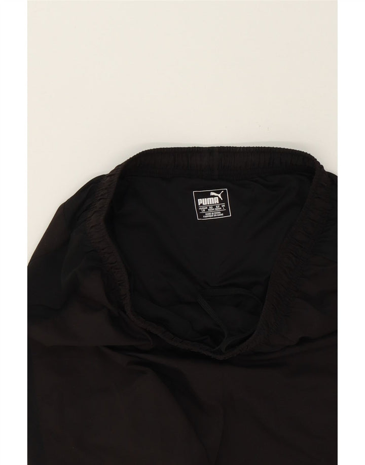 PUMA Mens Sport Shorts Large  Black Colourblock Polyester Vintage Puma and Second-Hand Puma from Messina Hembry 