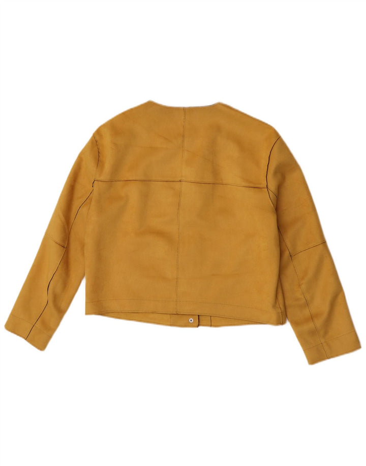 Zara Bolerojakke til kvinder UK 10 Lille gul polyester