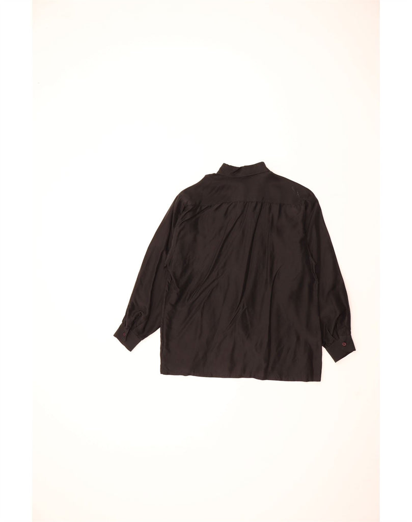 BETTY BARCLAY Womens Shirt UK 10 Small  Black Silk Vintage Betty Barclay and Second-Hand Betty Barclay from Messina Hembry 