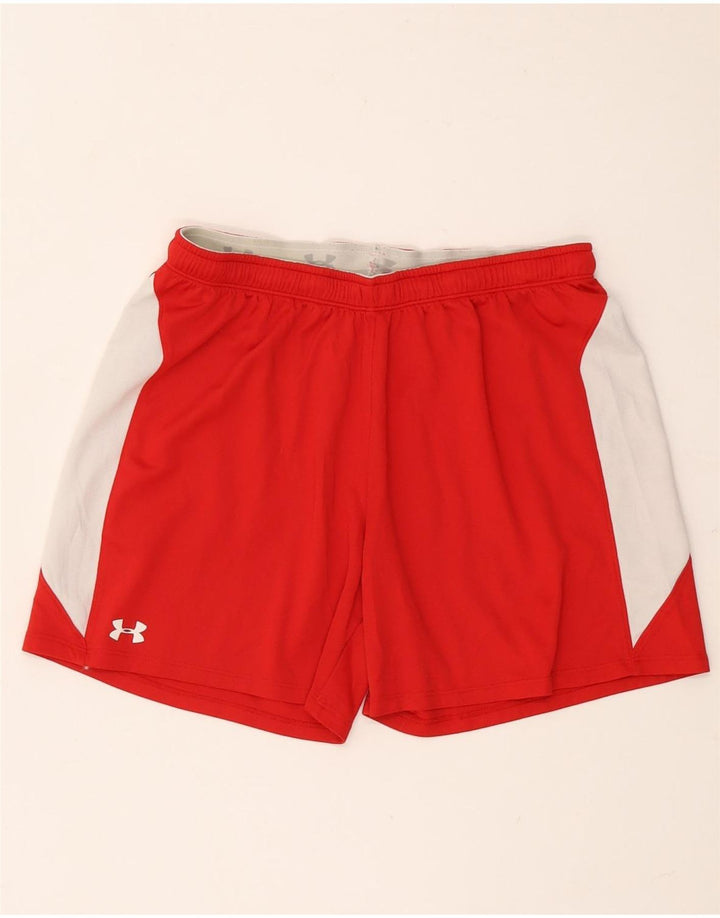 Under Armour Herre sportsshorts Medium Rød Colourblock Polyester