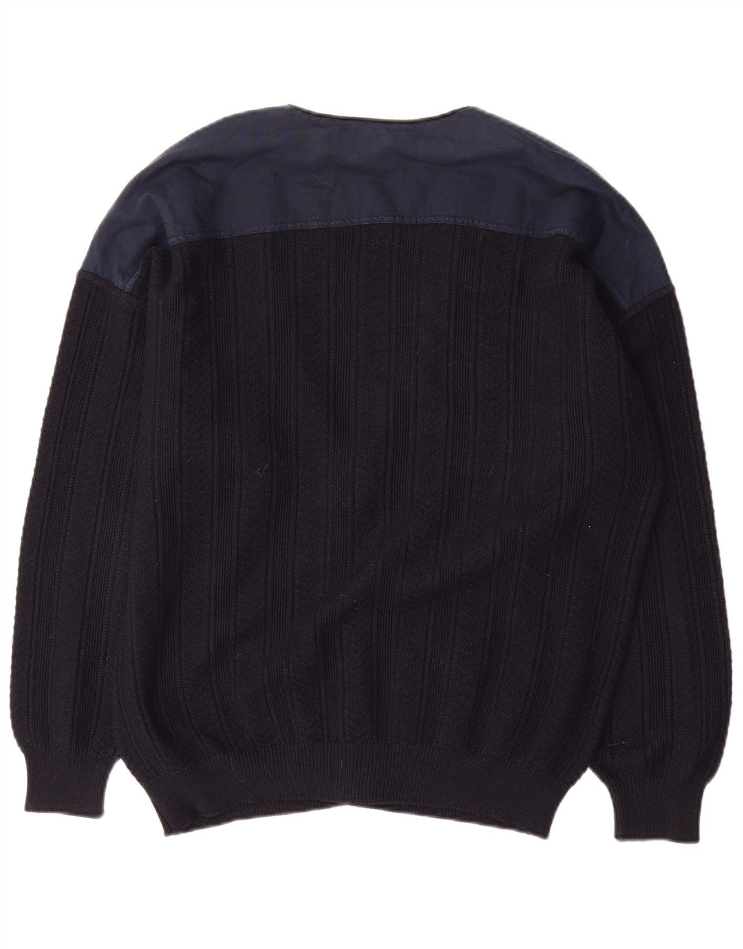 Il Granchio Herre Cardigan Sweater Large Navy Blue Colourblock