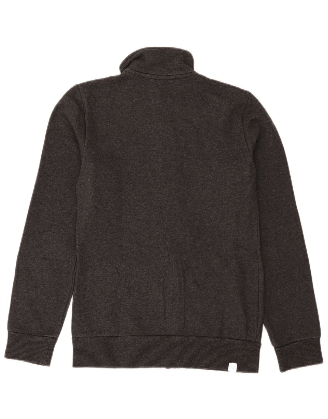 PUMA Girls Tracksuit Top Jacket 13-14 Years Grey Cotton