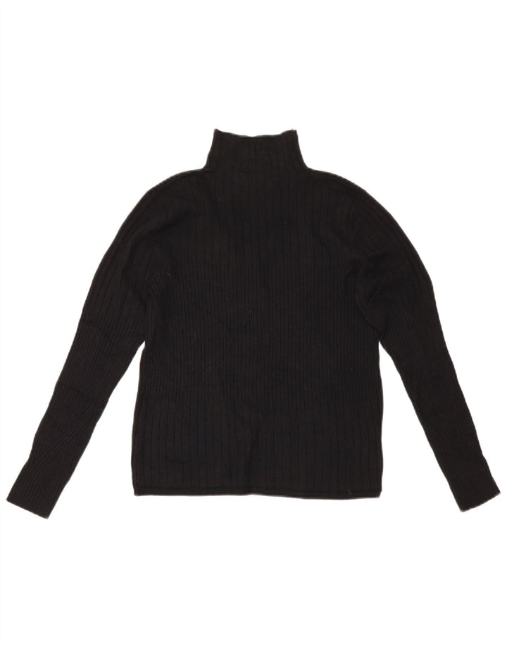Marks & Spencer Dame Crop Top Langærmet UK 14 Medium Sort