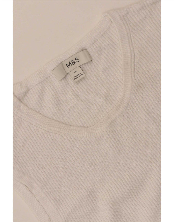 Marks & Spencer Damevest Top UK 14 Medium White