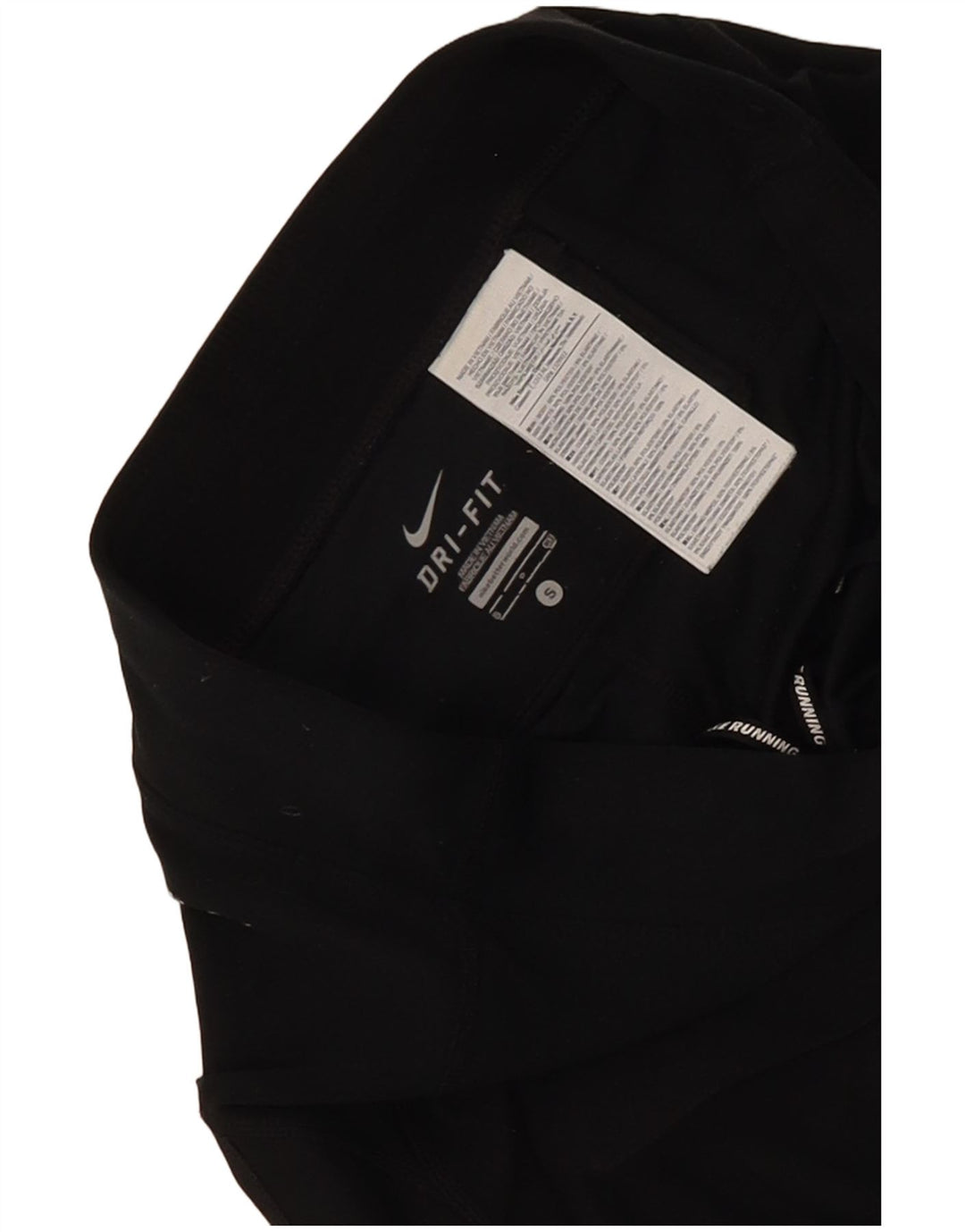 Nike Dame Dri Fit Capri Leggings UK 10 Small Black Polyester