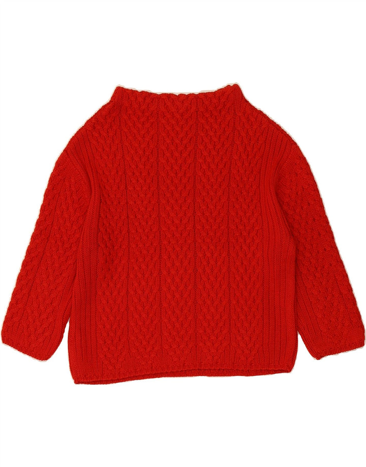 ZARA Womens Turtle Neck Jumper Sweater UK 14 Medium Red Acrylic Vintage Zara and Second-Hand Zara from Messina Hembry 