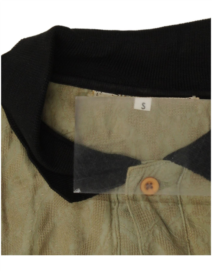 Silenzio Polo Shirt til mænd Small Khaki Paisley