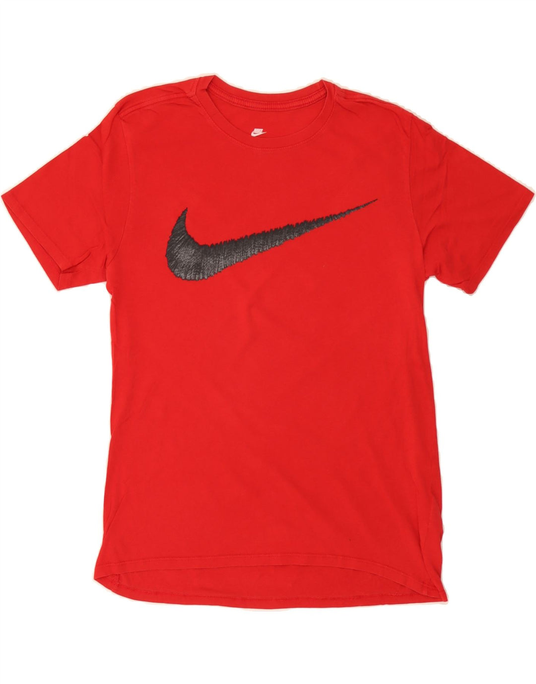 NIKE Mens Athletic Cut Graphic T-Shirt Top Medium Red Cotton Vintage Nike and Second-Hand Nike from Messina Hembry 