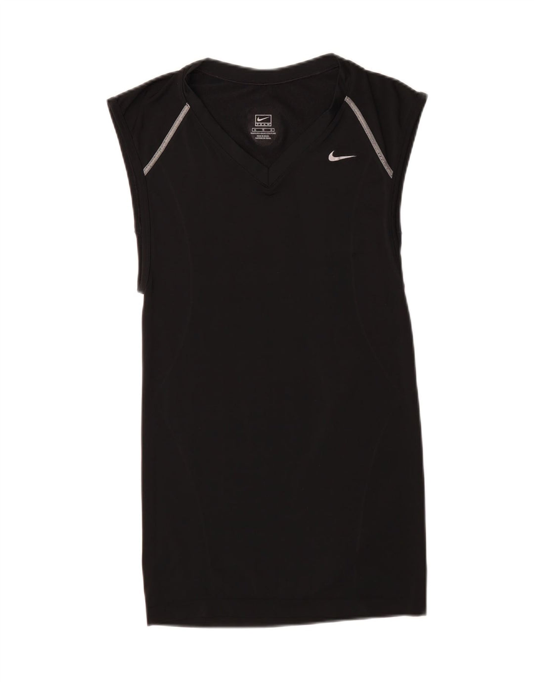 NIKE Womens Vest Top UK 18 XL Black Vintage Nike and Second-Hand Nike from Messina Hembry 