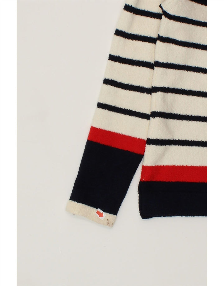 JULES Womens Crew Neck Jumper Sweater UK 6 XS  Multicoloured Striped Vintage Jules and Second-Hand Jules from Messina Hembry 