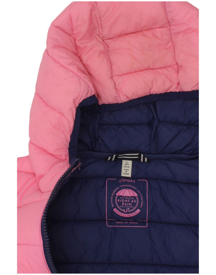 JOULES Piger hættejakke 6-7 år Pink Polyamid