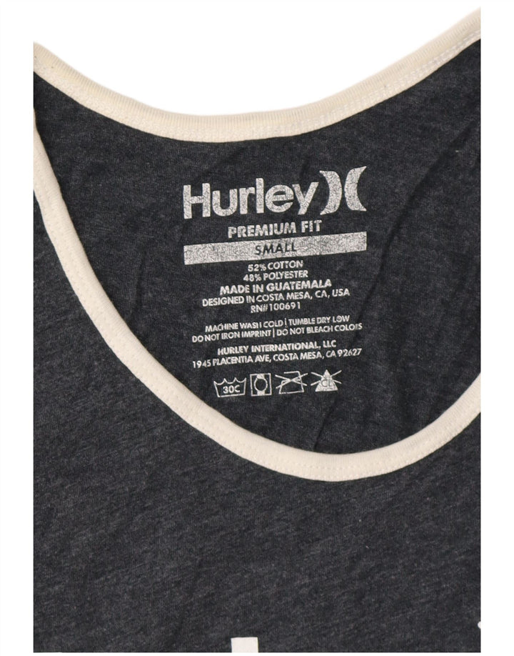 HURLEY Herre Premium Fit Grafisk Vest Top Lille grå Flecked Bomuld