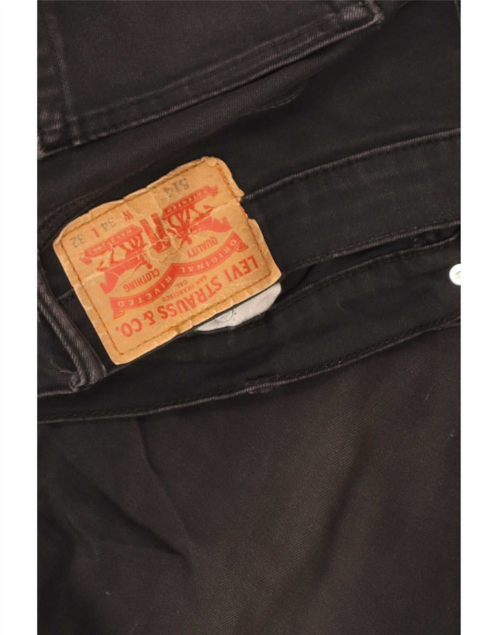 Levi's Herre 514 Straight Jeans W34 L32 Sort