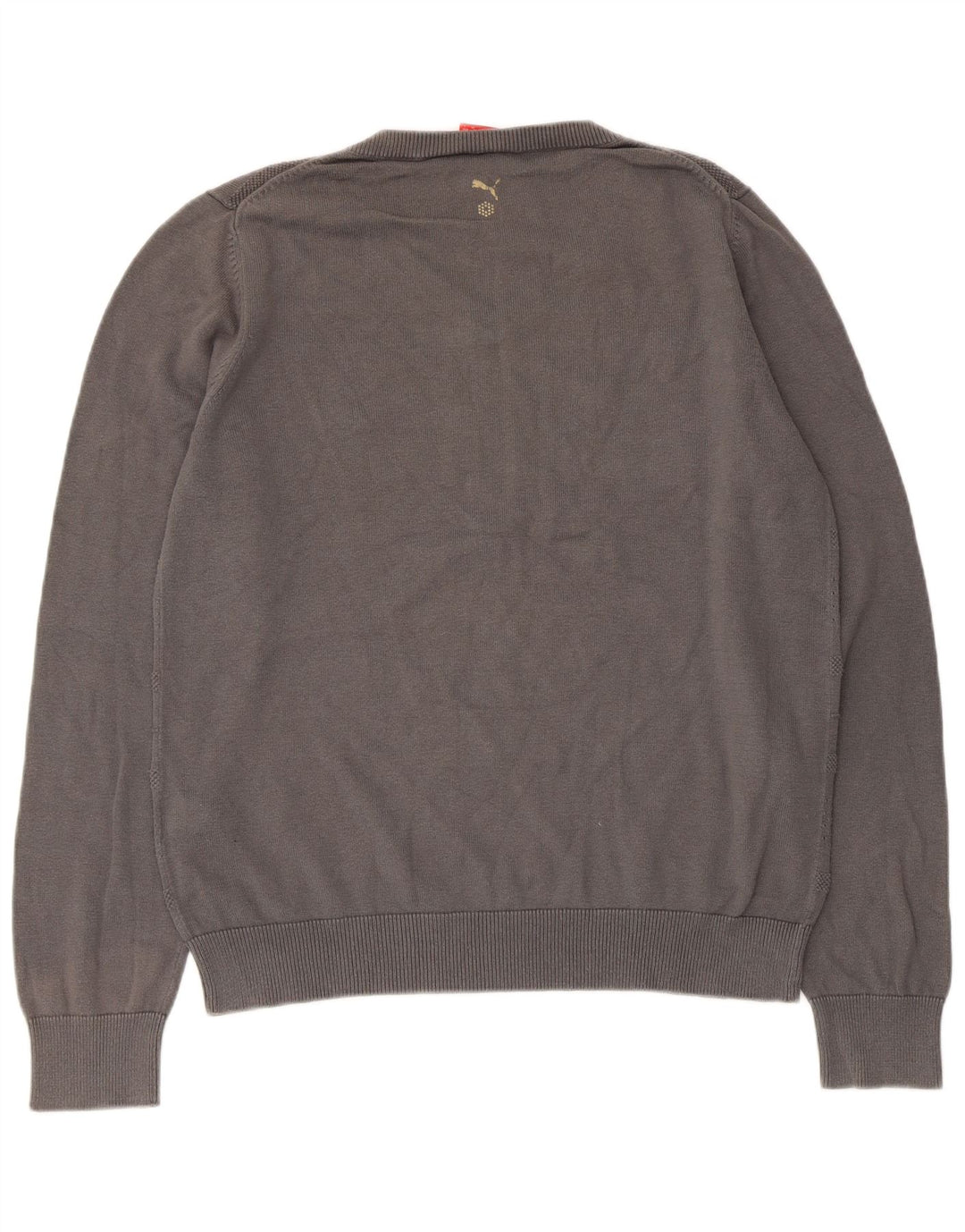 Puma Herre V-hals sweater Stor Grå Geometrisk Bomuld