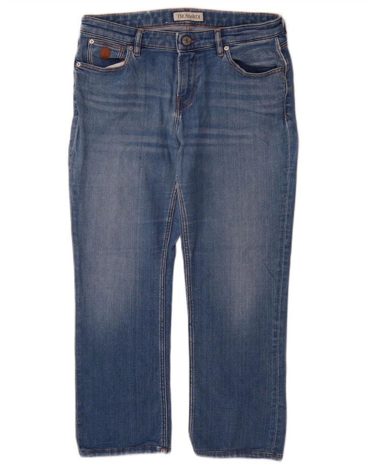 Trussardi Womens Cropped Jeans W28 L25 Blå Bomuld