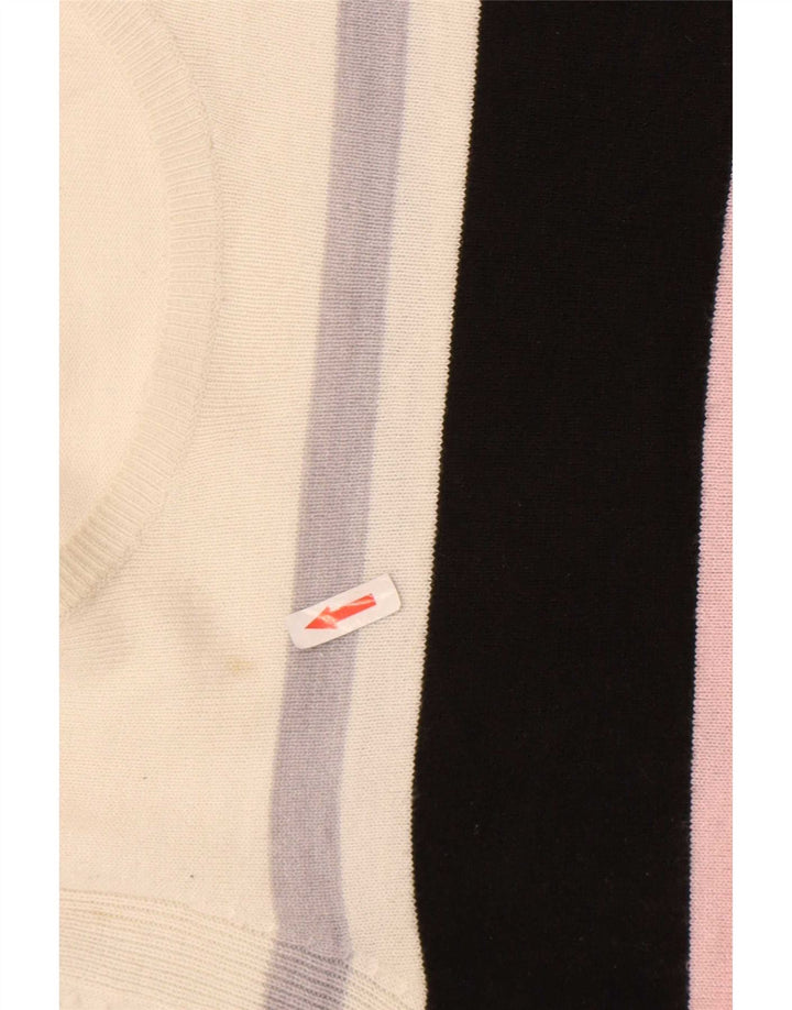 Marks & Spencer Dame Boat Neck Jumper Sweater UK 14 Large Multicolor