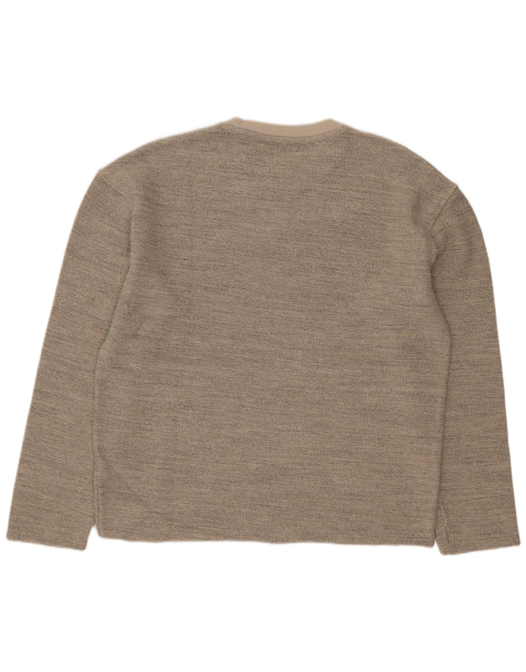 ZARA Dame sweatshirt i overstørrelse UK 14 Medium Grey Flecked Acryl