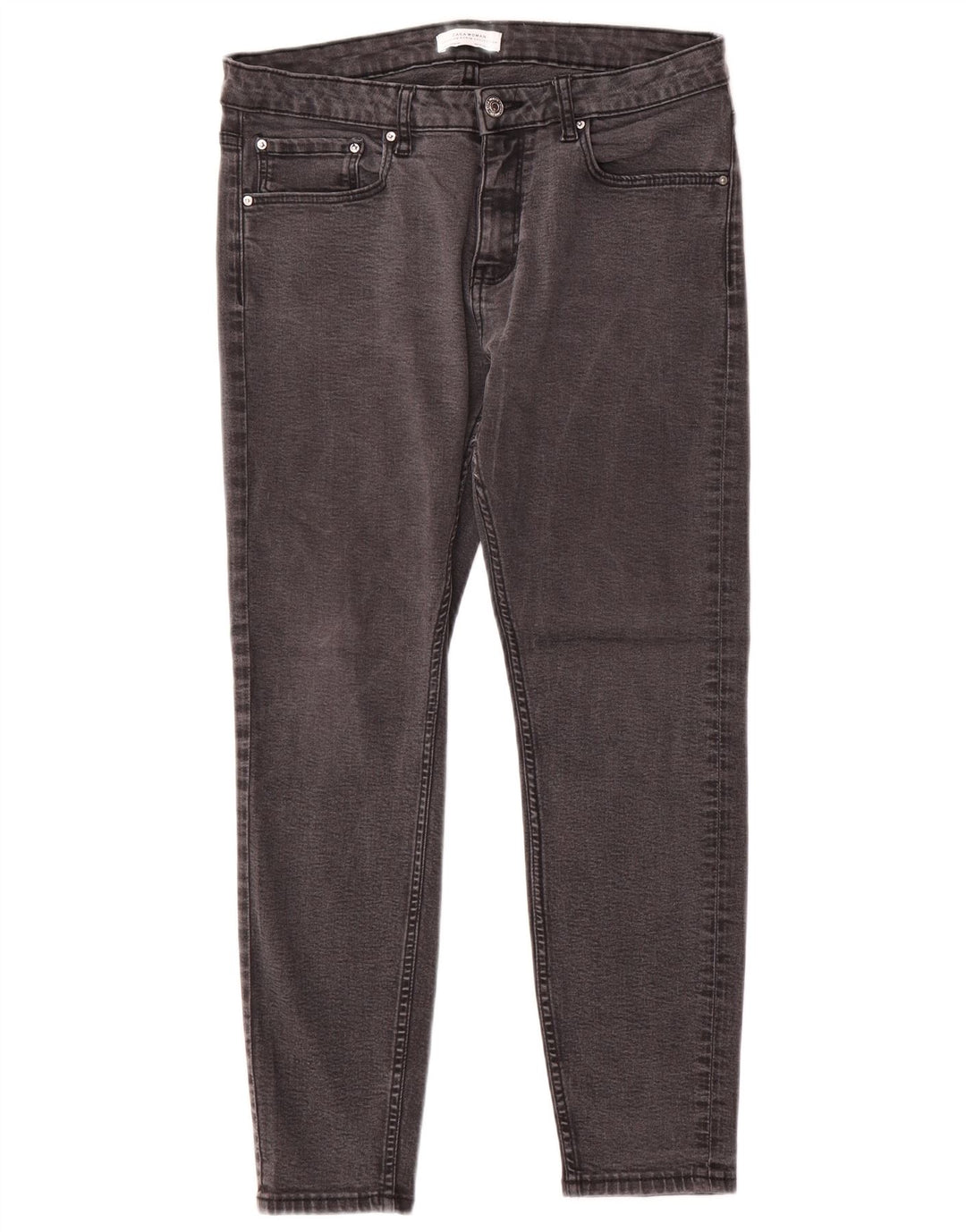 Zara Dame Slim Jeans EU 42 Large W32 L26 Grå