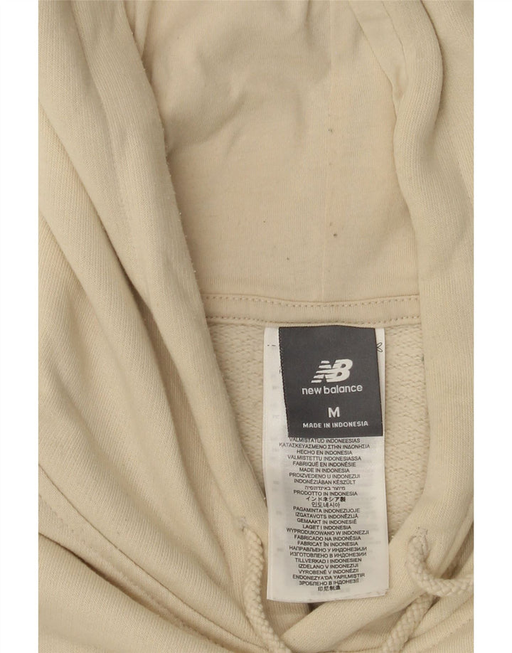 NEW BALANCE Herre Grafisk Loose Fit Hættetrøje Jumper Medium Beige Bomuld