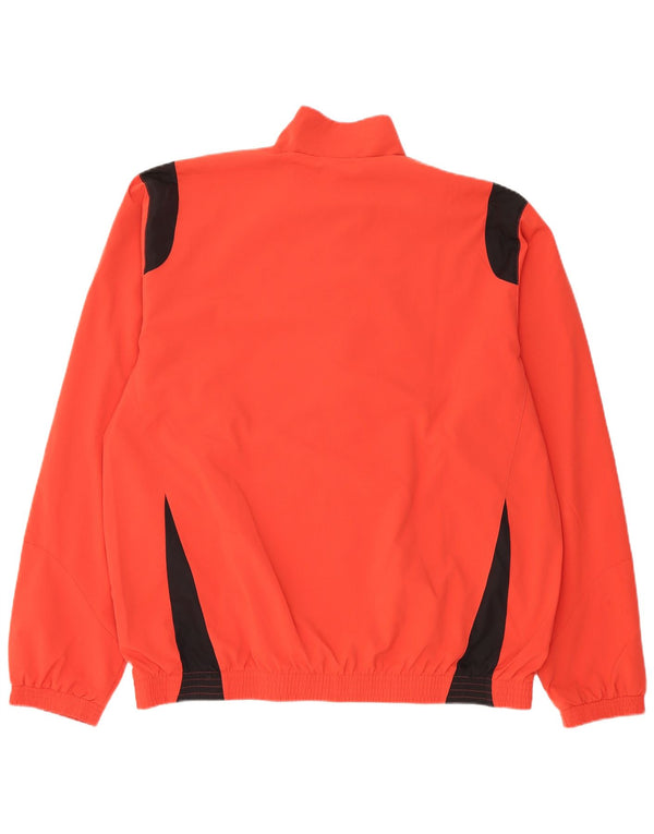 Adidas Mens Tracksuit Top Jacket XL Red Colourblock Polyester