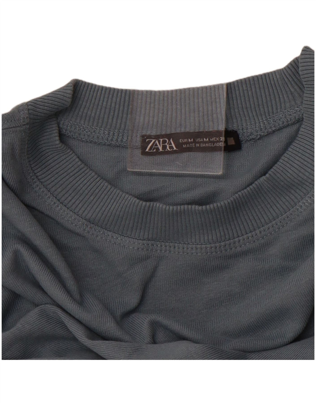 ZARA Dame Sweatshirt Jumper UK 14 Medium Grå
