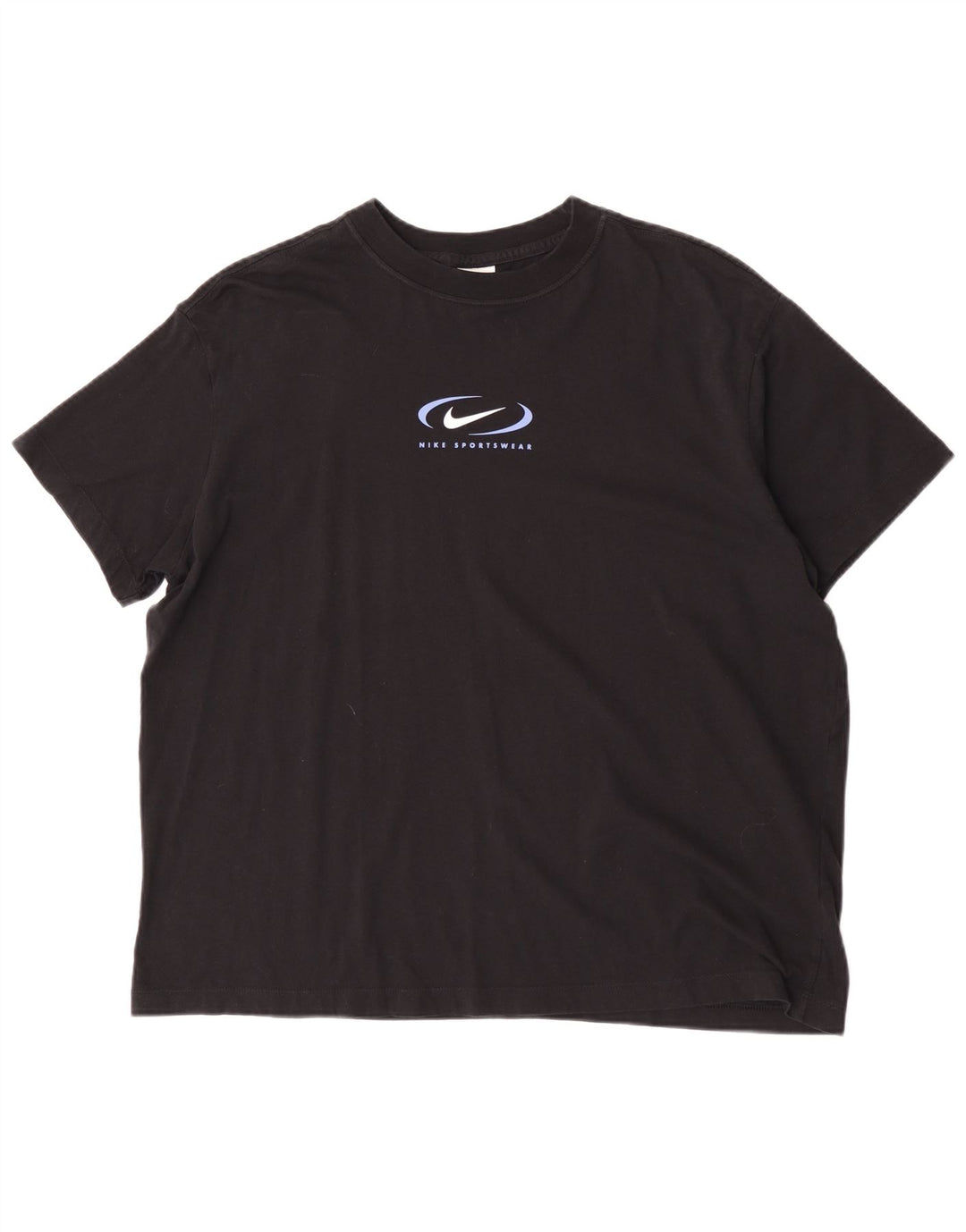 Nike grafisk T-shirt top til mænd, stor sort bomuld