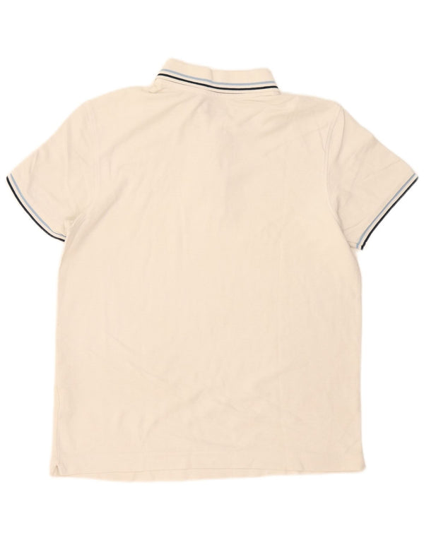 Lotto herre polo shirt lille hvid stribet bomuld