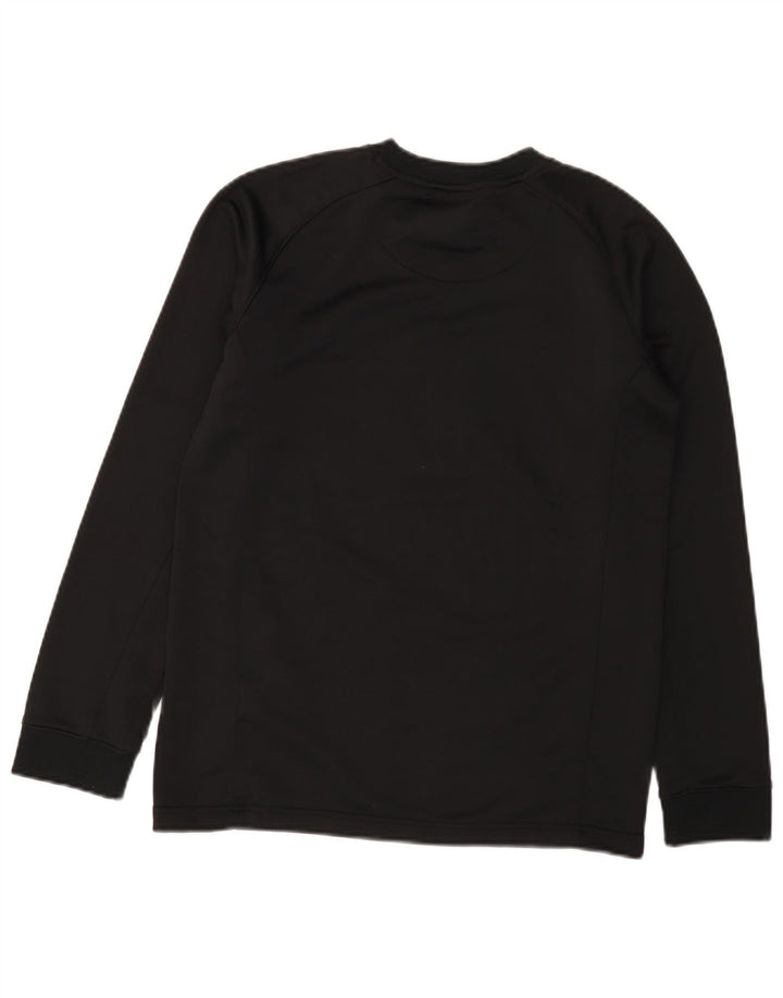 Nike drenge Dri Fit grafisk top langærmet 13-14 år XL sort polyester