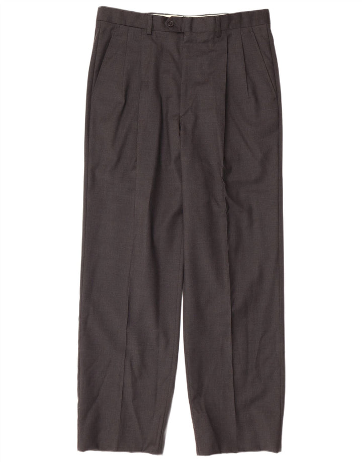 VALENTINO Herre dobbeltradet 2-delt jakkesæt IT 50 Large W34 L30 Grå