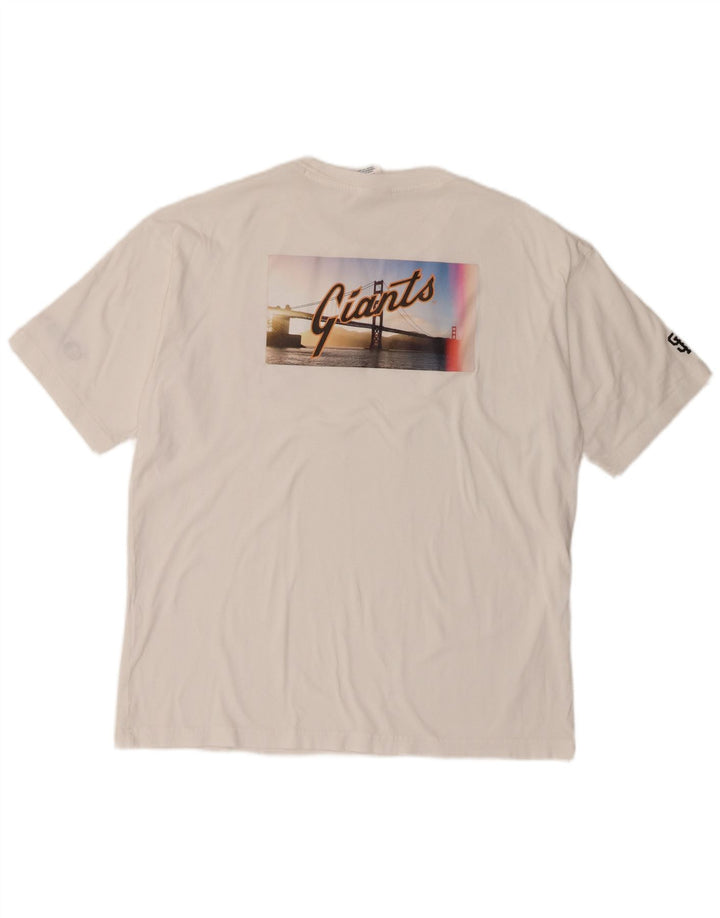 Champion Herre San Francisco Grafisk T-Shirt Top Lille Hvid