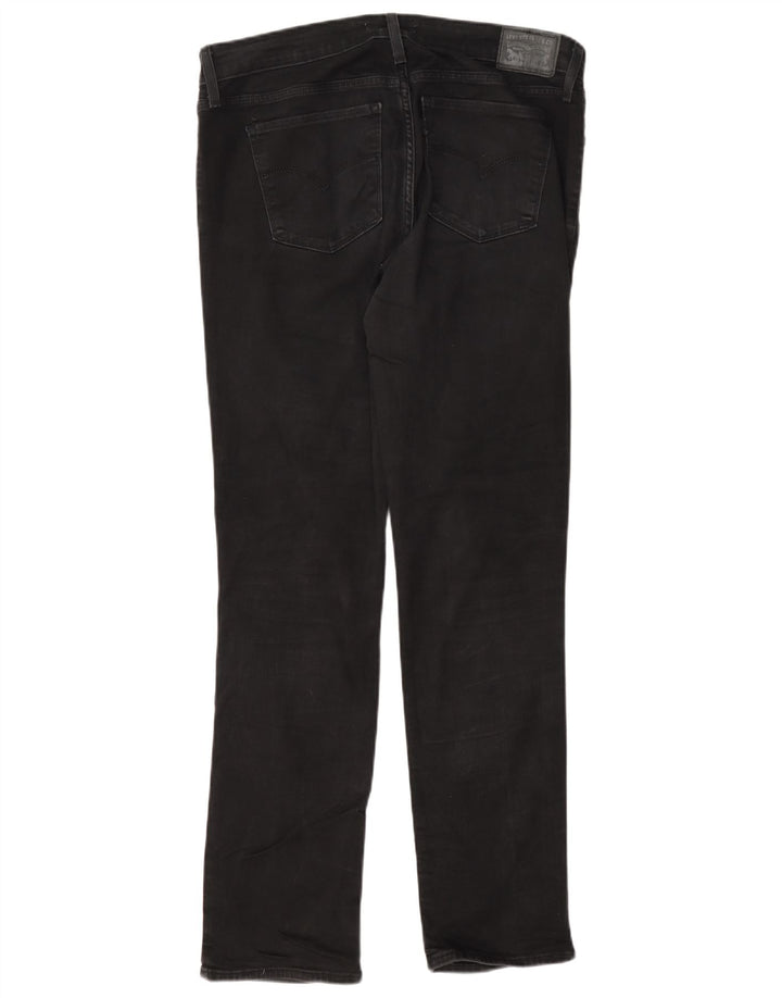 Levi's Dame 712 Slim Jeans W32 L32 Sort Bomuld