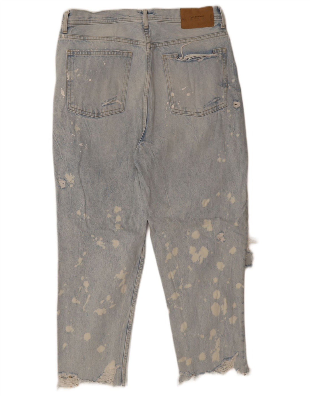 Zara Herre Distressed Tapered Jeans EU 42 Large W32 L26 Blue