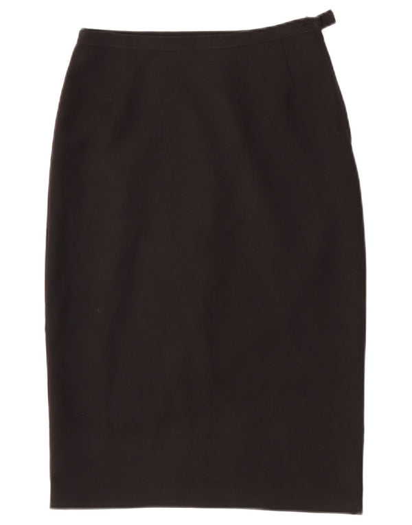 Benetton Womens Pencil Skirt W26 Small Black