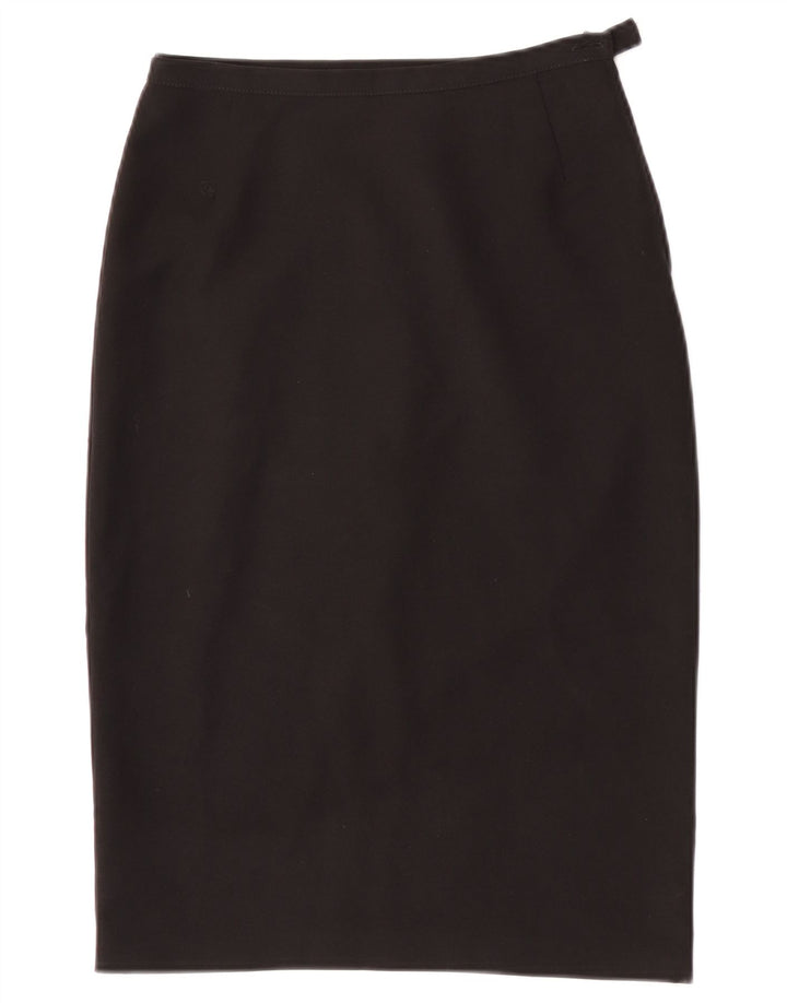 Benetton Womens Pencil Skirt W26 Small Black