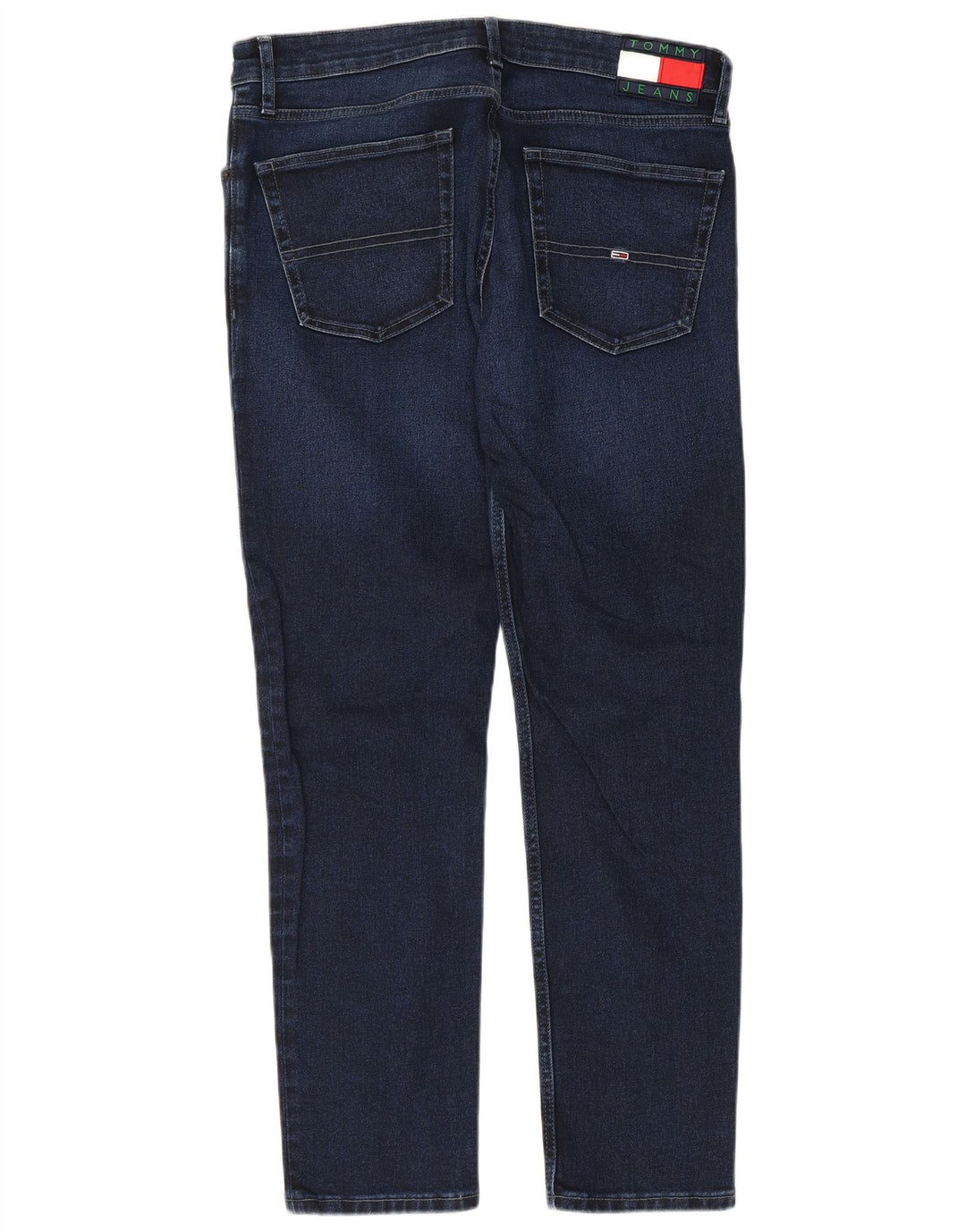 Tommy Hilfiger Herre Slim Jeans W33 L32 Marineblå Bomuld