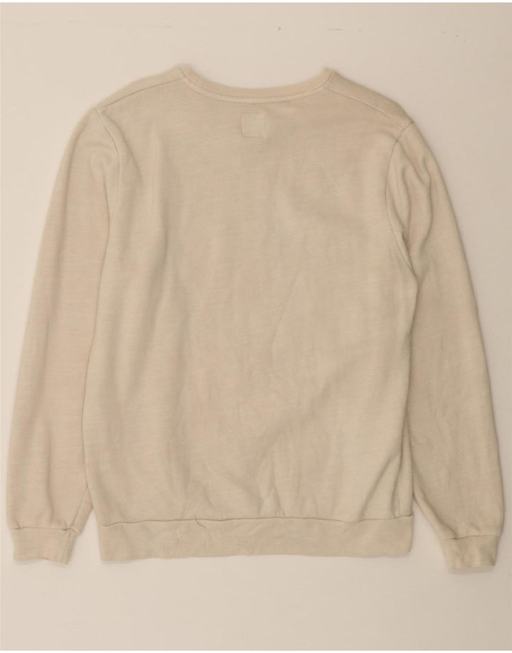 JACK WILLS Mens Sweatshirt Jumper Large Off White Cotton Vintage Jack Wills and Second-Hand Jack Wills from Messina Hembry 