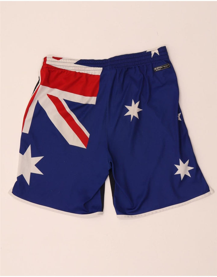 Errea Herre grafiske sportsshorts Medium Marineblå Colourblock Polyester