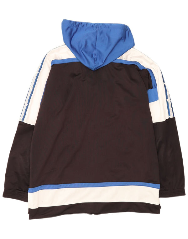 Kronos Træningsdragt med hætte til mænd Topjakke Medium Sort Colourblock Polyester