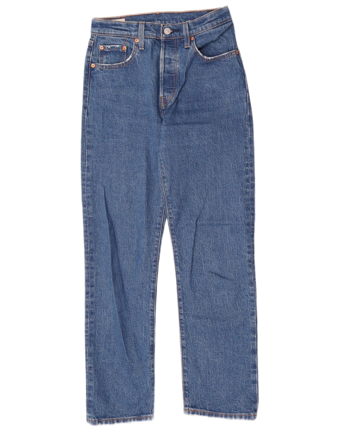 Levi's Dame 501 Straight Jeans W25 L28 Blå
