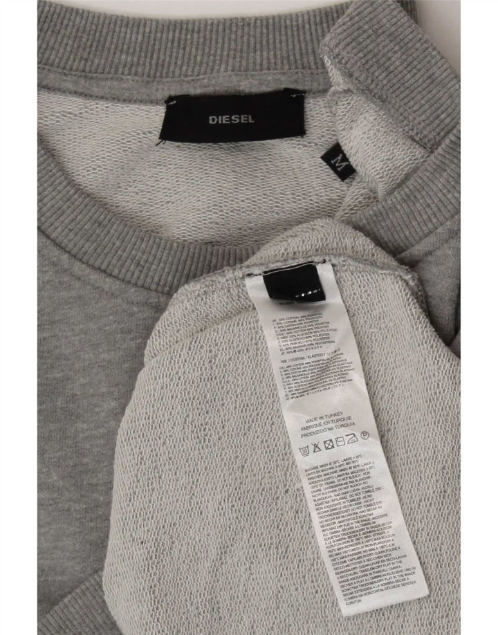 Diesel Womens Oversized træningsdragt Topjakke UK 14 Medium Grey Bomuld