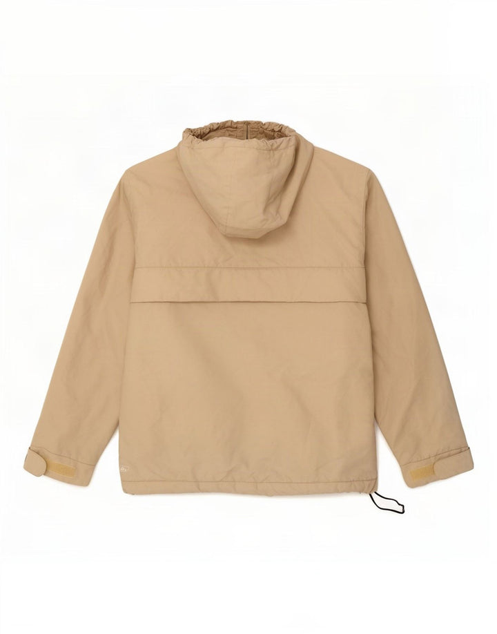 Ellesse Dame Hætte Oversized Anorak Jacket UK 10 Small Beige Polyester