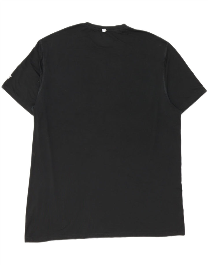 RUSSELL ATHLETIC Mens T-Shirt Top XL Black Polyester Vintage Russell Athletic and Second-Hand Russell Athletic from Messina Hembry 