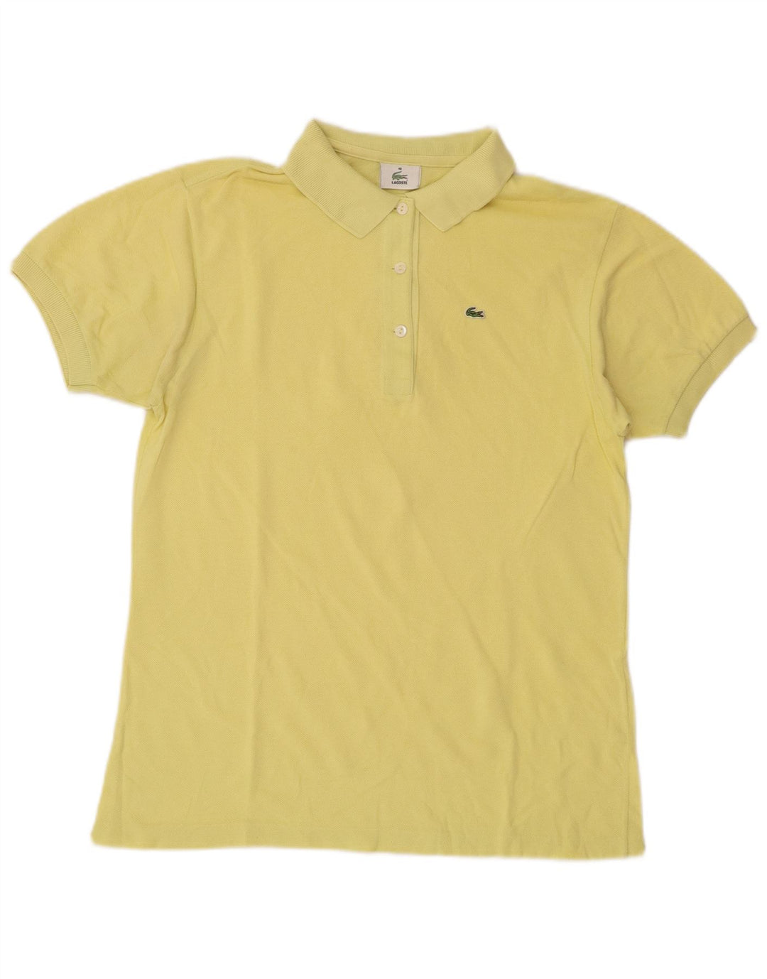 Lacoste Dame Polo Shirt Størrelse 40 Medium Gul Bomuld