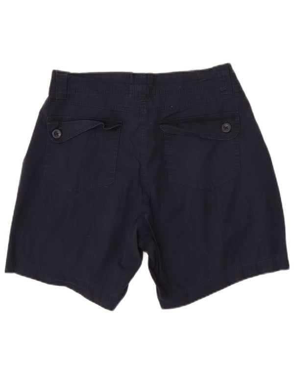 Mountain Warehouse Dame Chino Shorts UK 12 Medium W28 Marineblå Bomuld