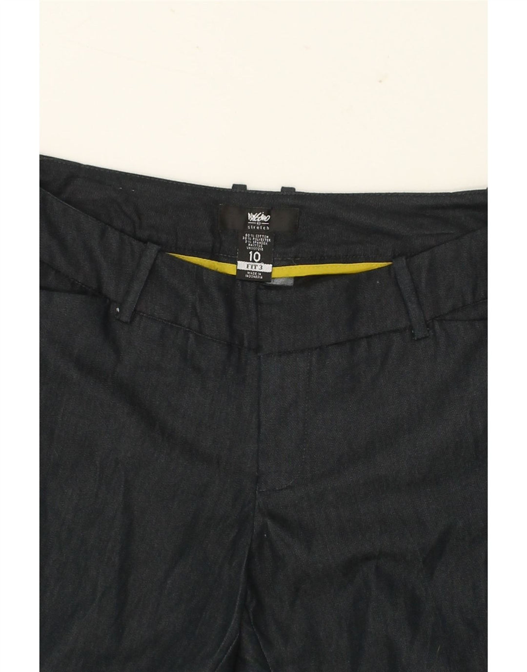 MOSSIMO Womens Capri Trousers US 10 Large W32 L21 Navy Blue Cotton Vintage Mossimo and Second-Hand Mossimo from Messina Hembry 