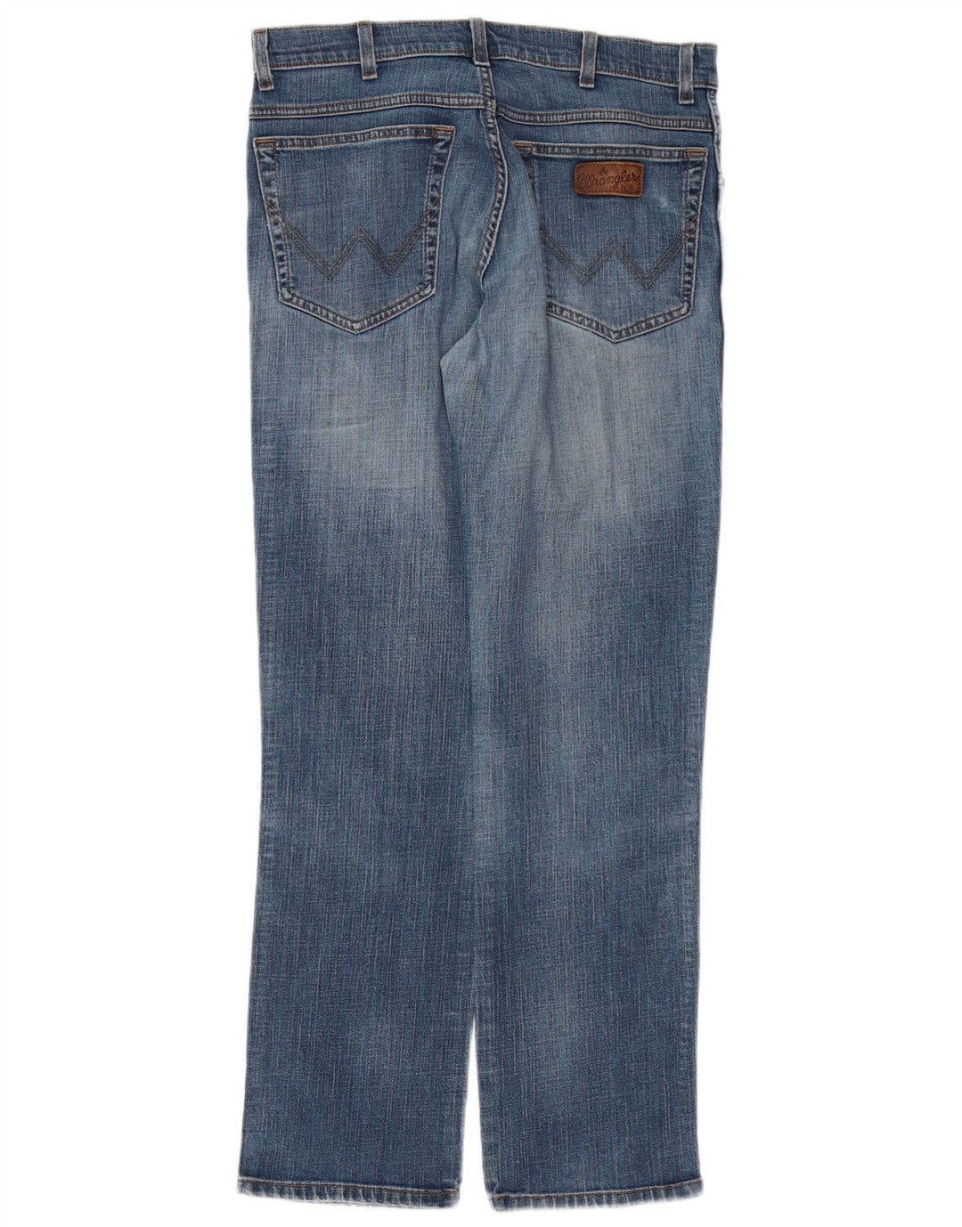 WRANGLER Herre Texas Stretch Straight Jeans W33 L30 Blå Bomuld