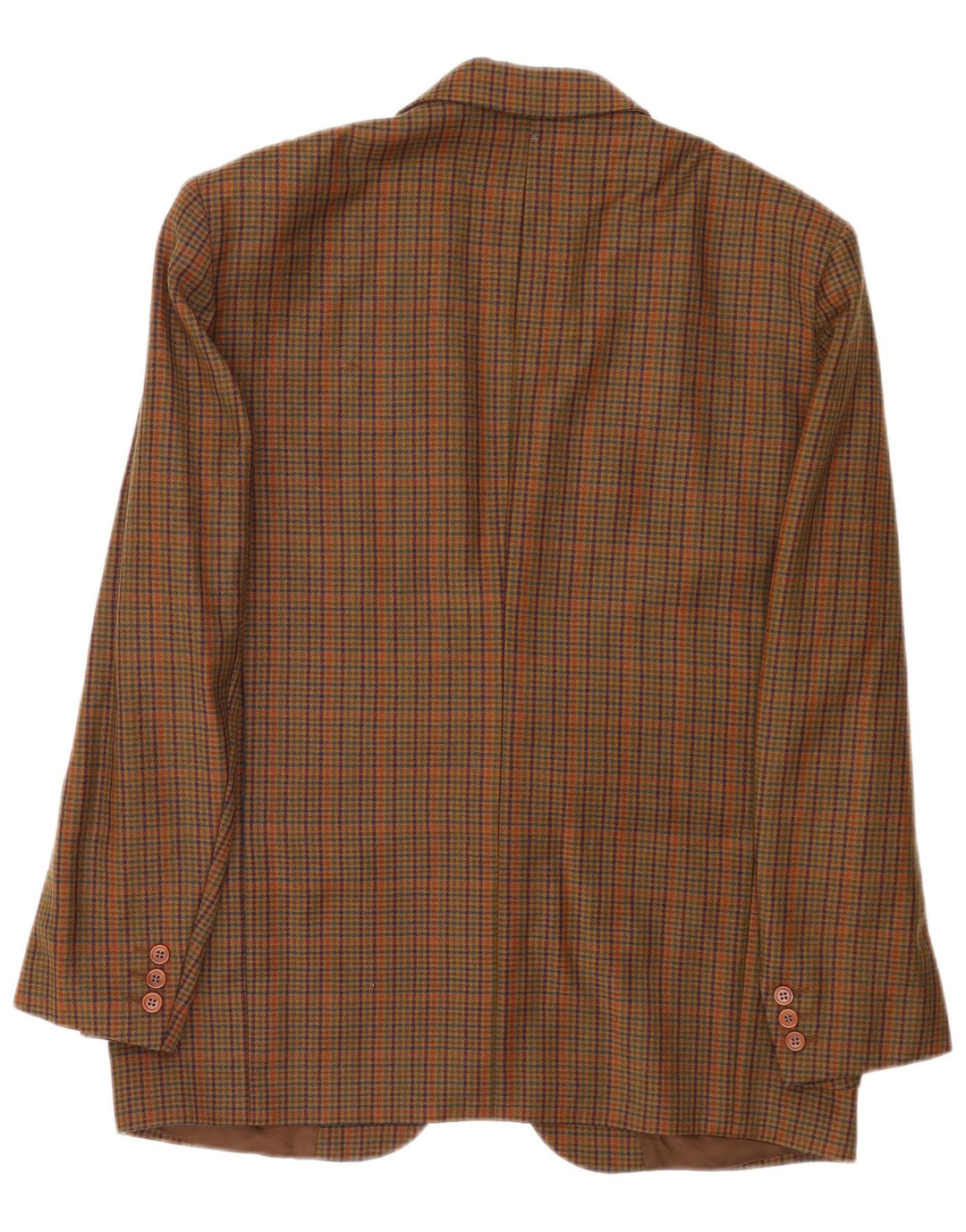 Monti Herre 2-knaps blazerjakke IT 52 XL Brun Houndstooth Virgin Wool