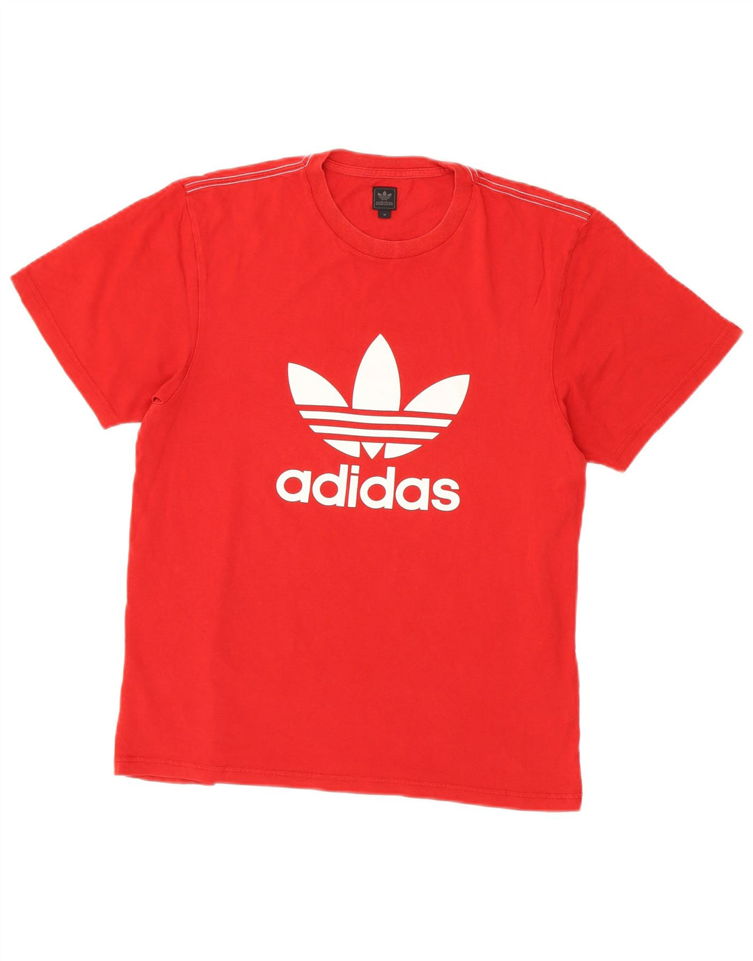 Adidas Herre grafisk T-shirt Top Medium Rød Bomuld