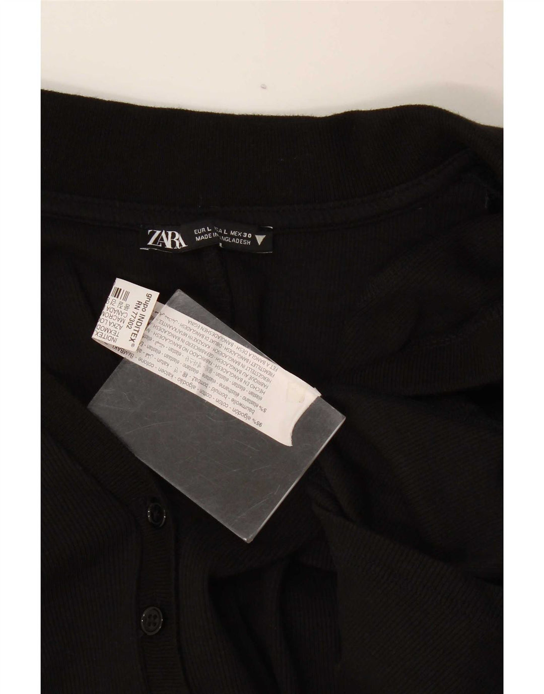 Zara Dame Playsuit UK 14 Large Black Bomuld